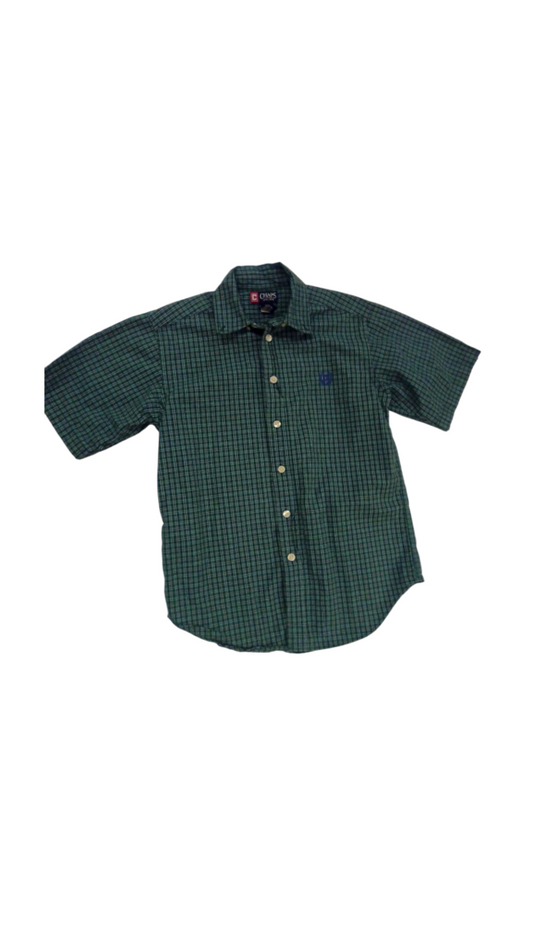 Button Up: Green, Boy, Size: 10/12