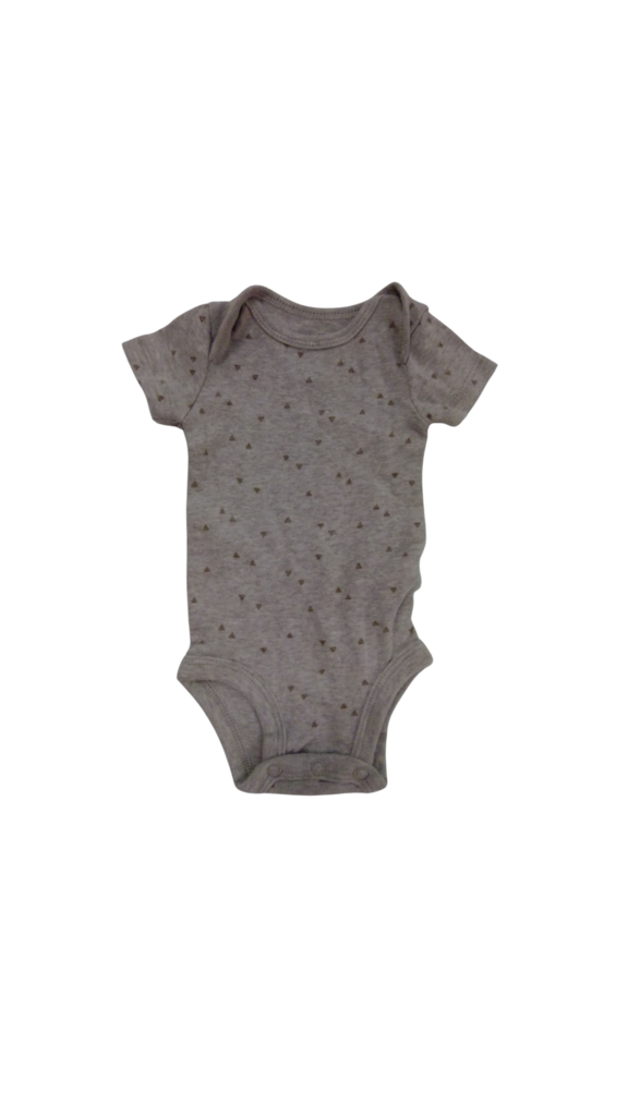 Onesie: Brown Triangles, Boy, Size: Preemie
