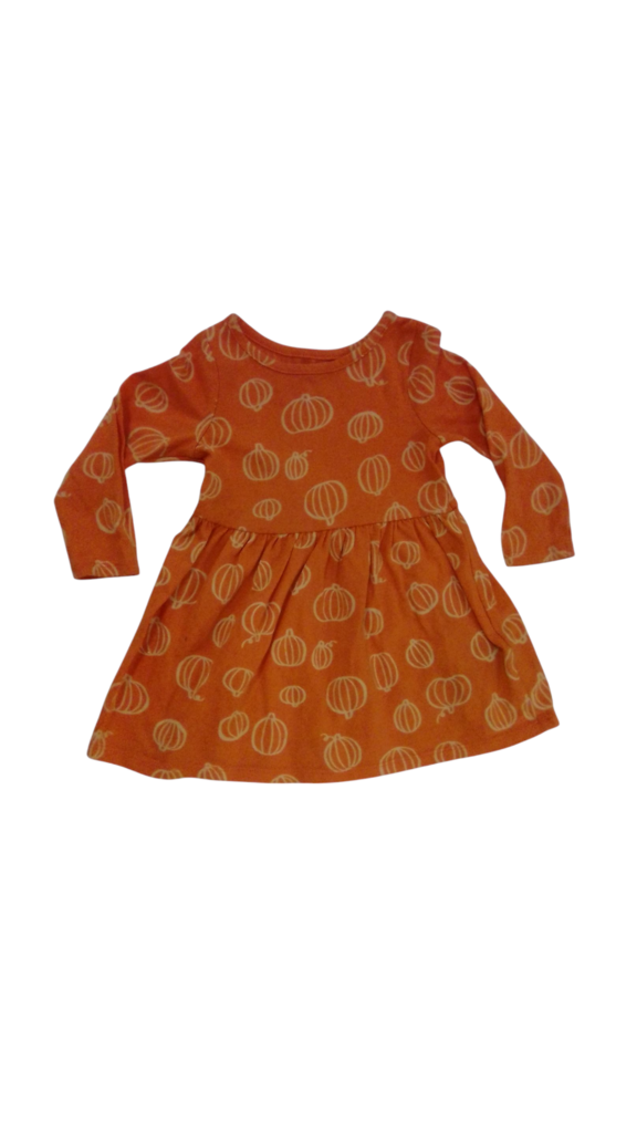Dress: Orange Pumpkins, Girl, Size: 18m
