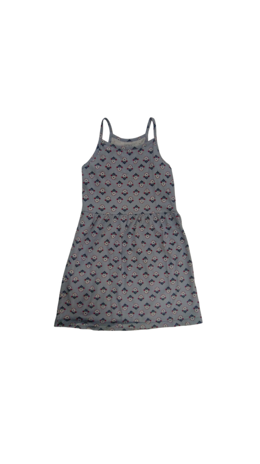 Dress: Blue Floral Tank, Girl, Size: 5