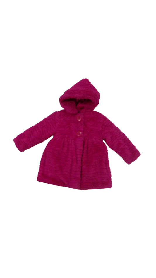 Jacket: Pink Hooded Fur, Girl, Size: 4T