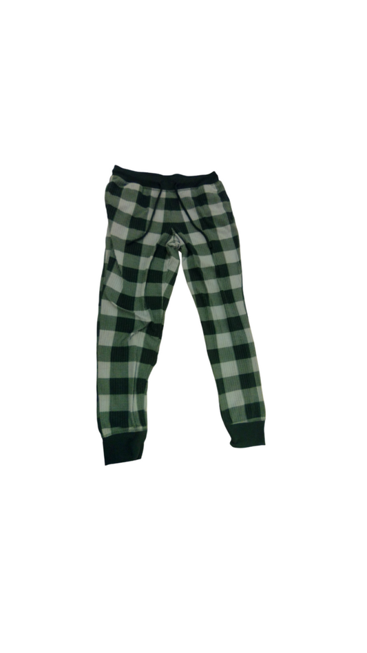 Pj Pants: Green Gingham, Womens, Size: M