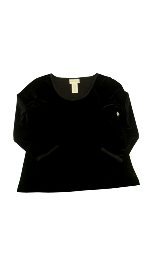 Long Sleeve Shirt: Black, Womens, Size: S