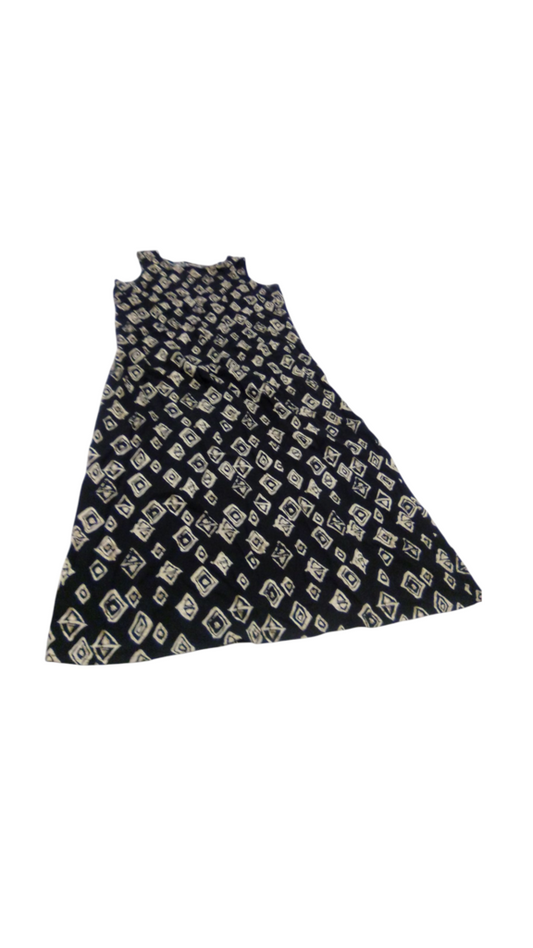 Dress: Black/Pattern, Womens, Size: M