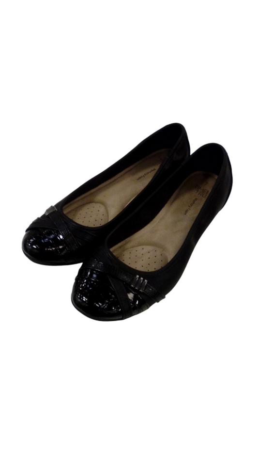 Shoes: Black Flats, Womens, Size: 7