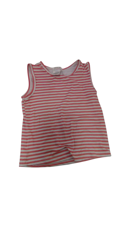Tank: Orange/White Stripe, Girl, Size: 6