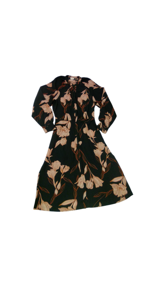 Long Sleeve Dress: Gray, Womens, Size: S