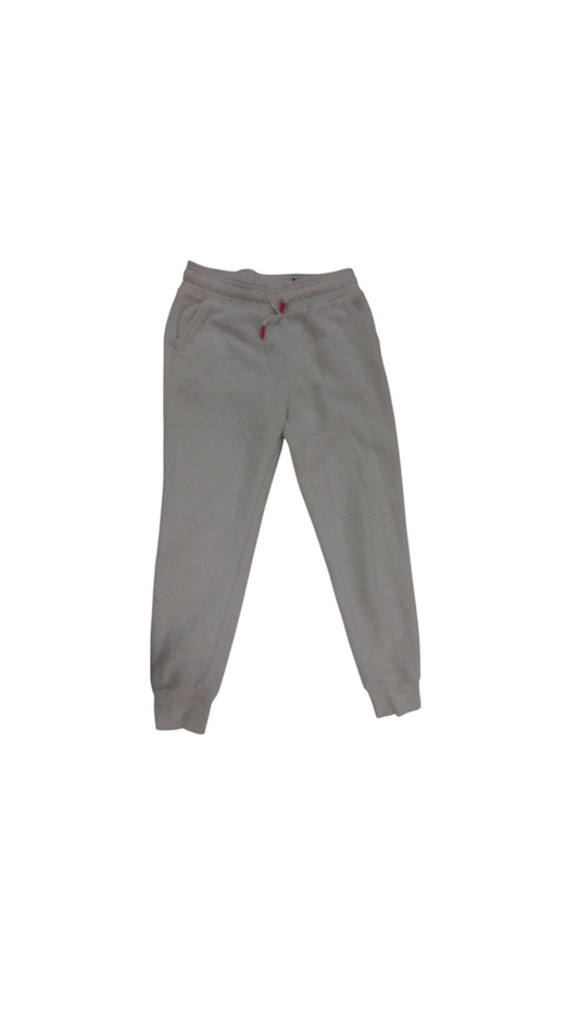 Fleece Sweatpants: White, Girl, Size: 8