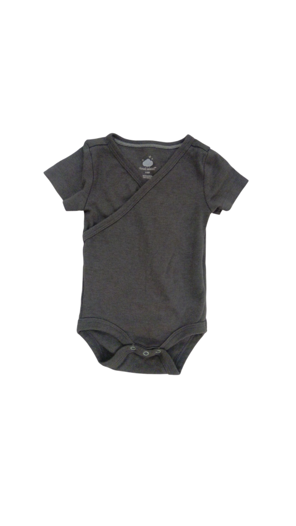 Onesie: Grey, Boy, Size: 0/3m