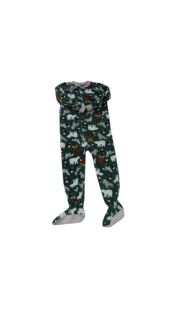 Sleeper: Green/Animals, Boy, Size: 5
