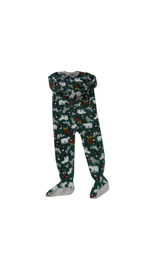 Sleeper: Green/Animals, Boy, Size: 5