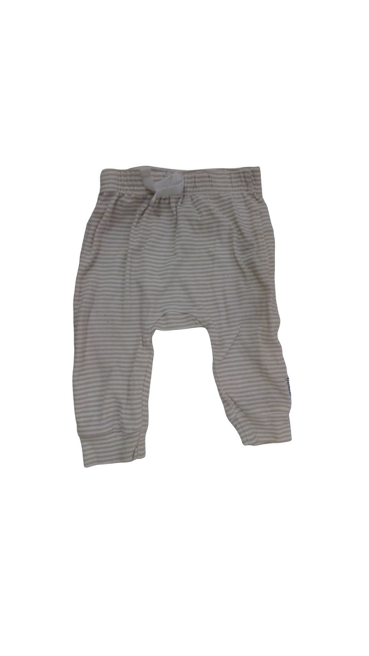 Pants: Brown White Stripe, Boy, Size: 3/6m