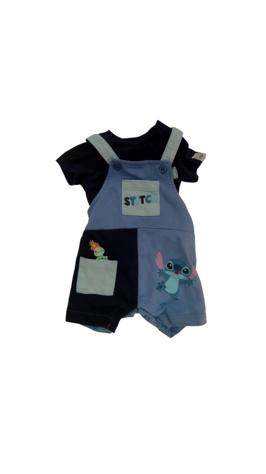 Overalls 2pc: Stitch, Boy, Size: 6m