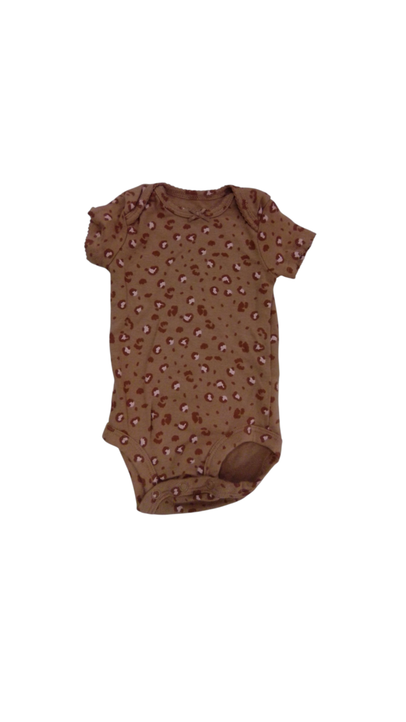 Onesie: Cheeta W Pink, Girl, Size: 0/3m