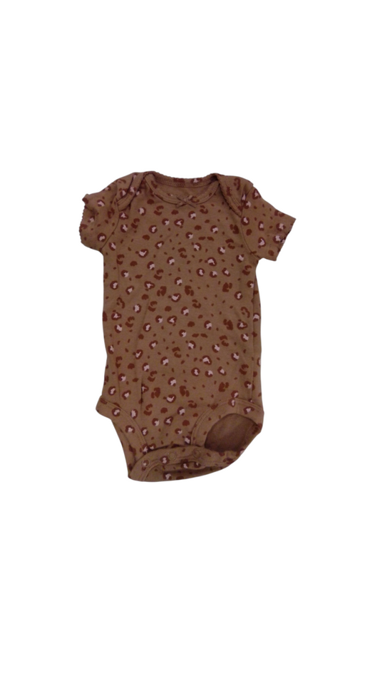 Onesie: Cheeta W Pink, Girl, Size: 0/3m