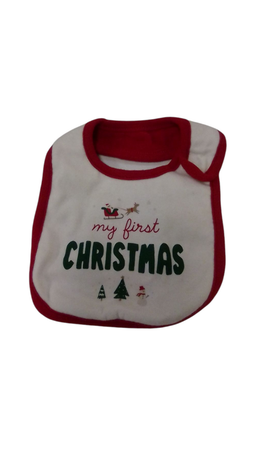 My First Christmas Bib, Accessor, Size: OS
