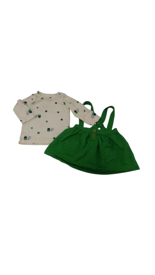 2pc Ls Shirt/skirt:little, Girl, Size: 9m