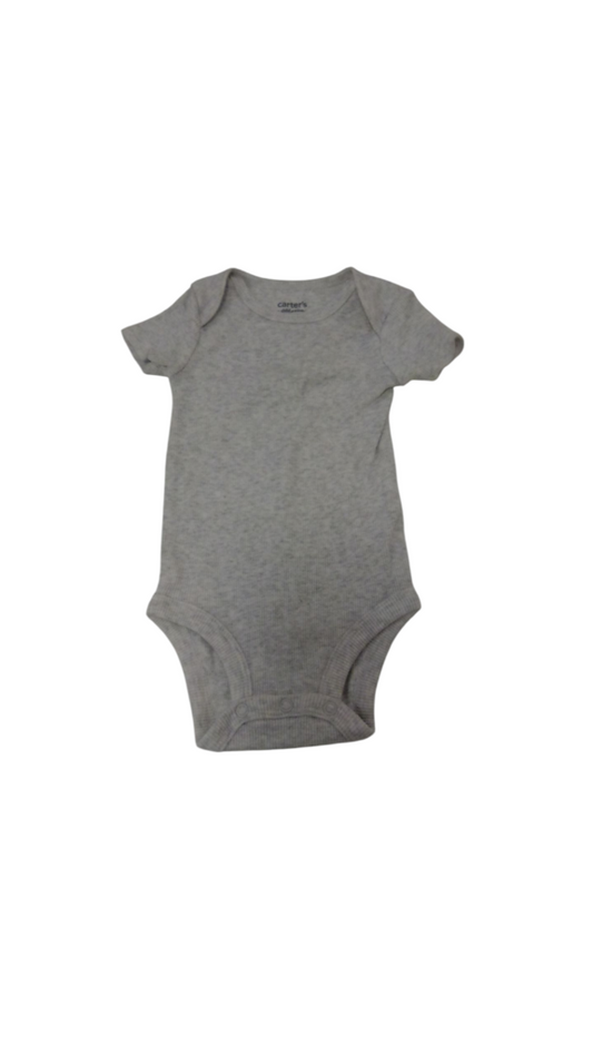 Onesie: Grey Ribbed, Girl, Size: 3/6m