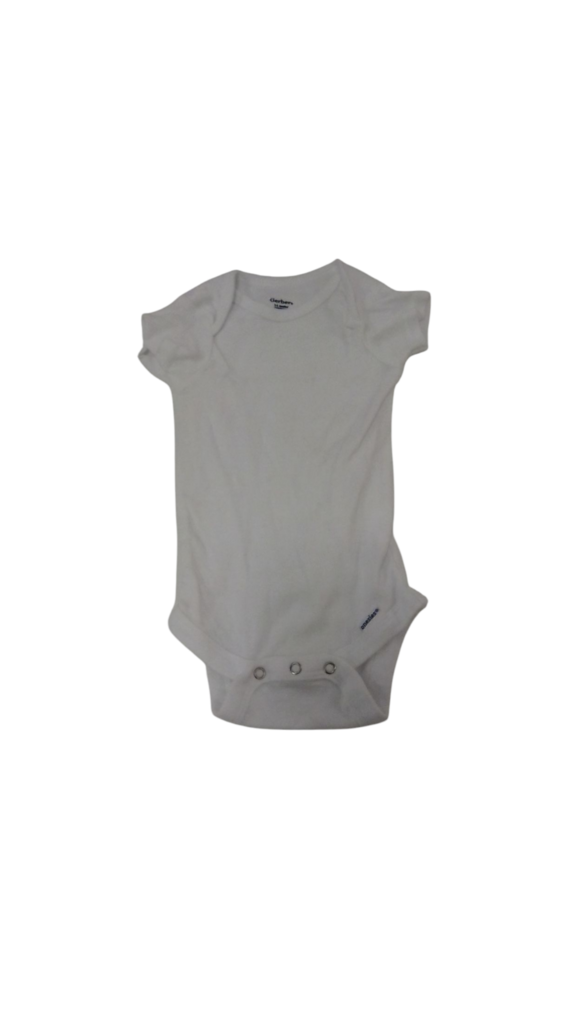 Onesie: White, Girl, Size: 0/3m