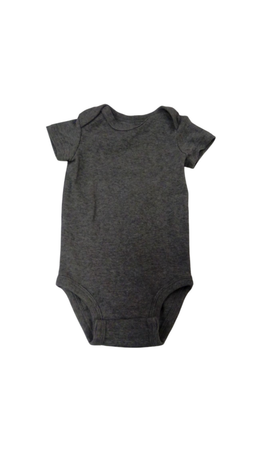 Onesie: Dark Grey, Girl, Size: 3m