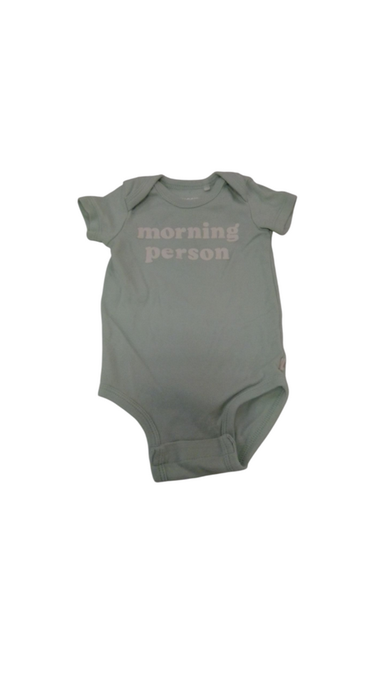 Onesie: Morning Person, Boy, Size: 3m