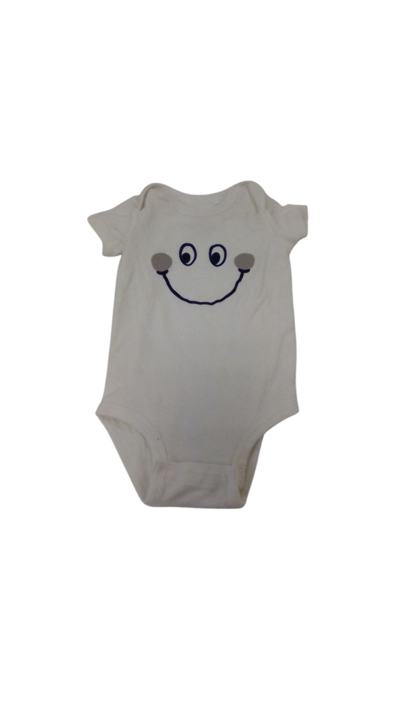 Onesie: Face, Boy, Size: 3m