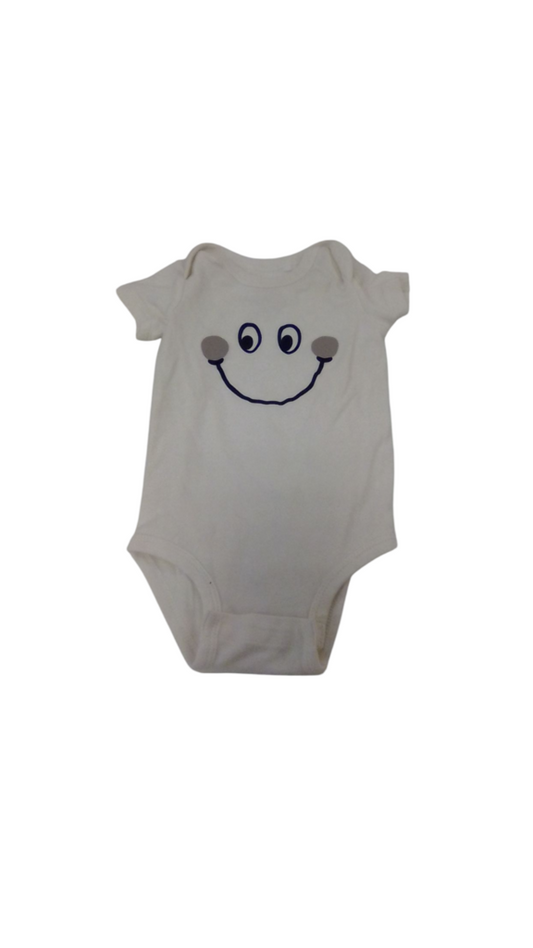 Onesie: Face, Boy, Size: 3m