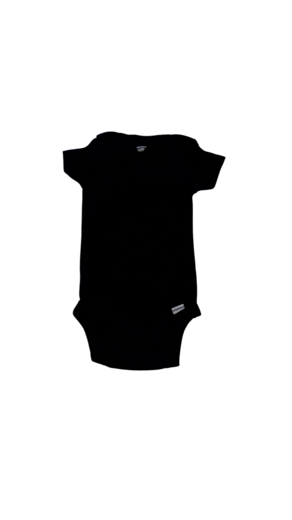 Onesie: Black, Boy, Size: 6/9m