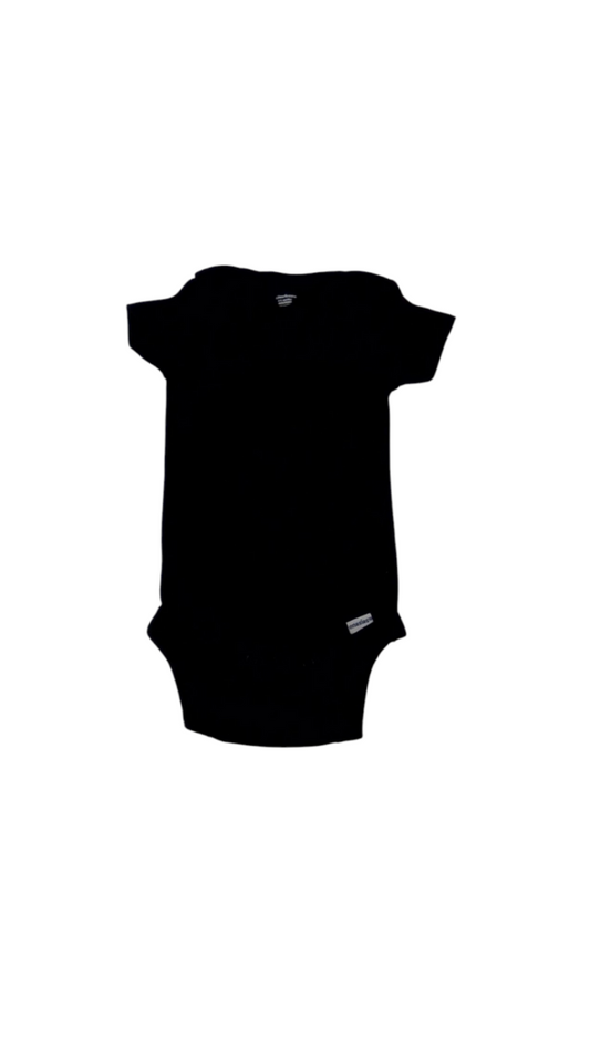 Onesie: Black, Boy, Size: 6/9m