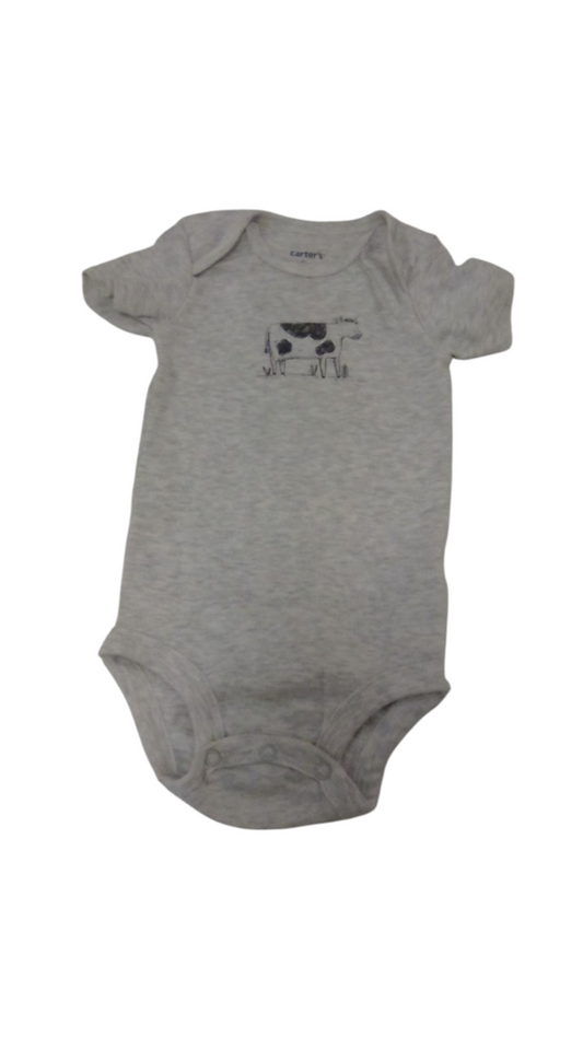 Onesie: Cow, Boy, Size: 9m