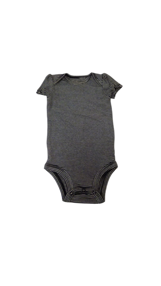 Onesie: Stripes/Black, Boy, Size: 9m