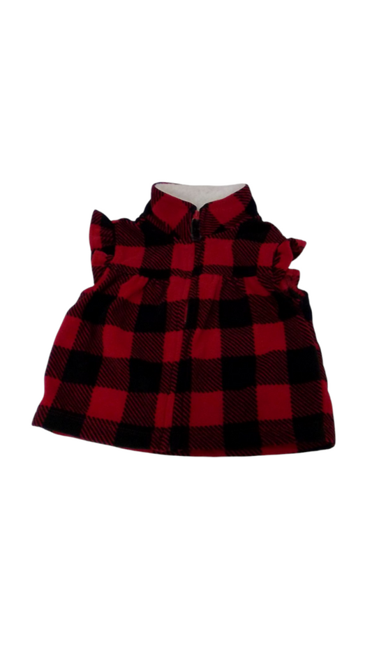 Vest: Plaid, Girl, Size: 6m