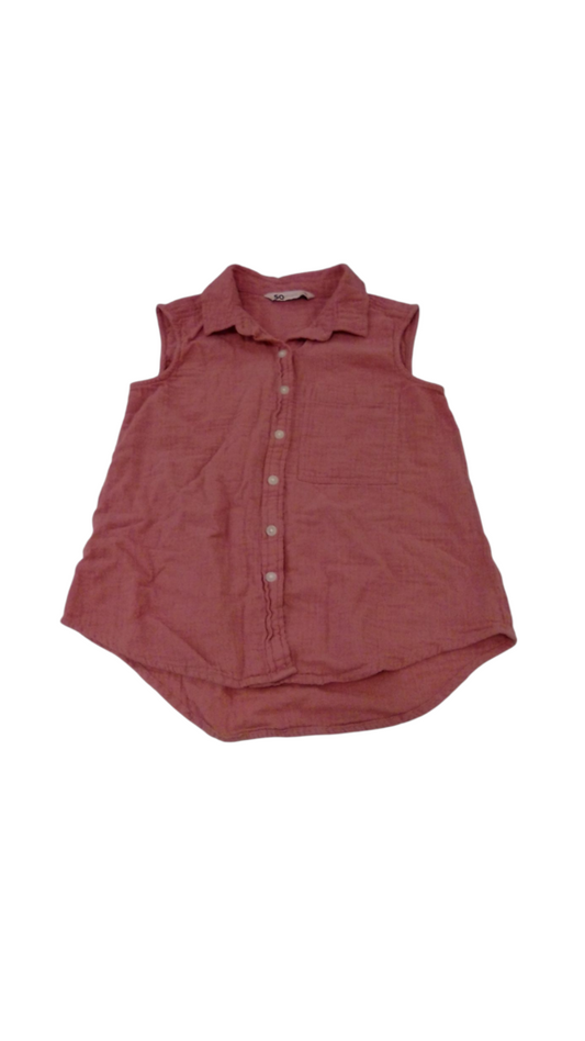 Shirt: Salmon, Womens, Size: XS