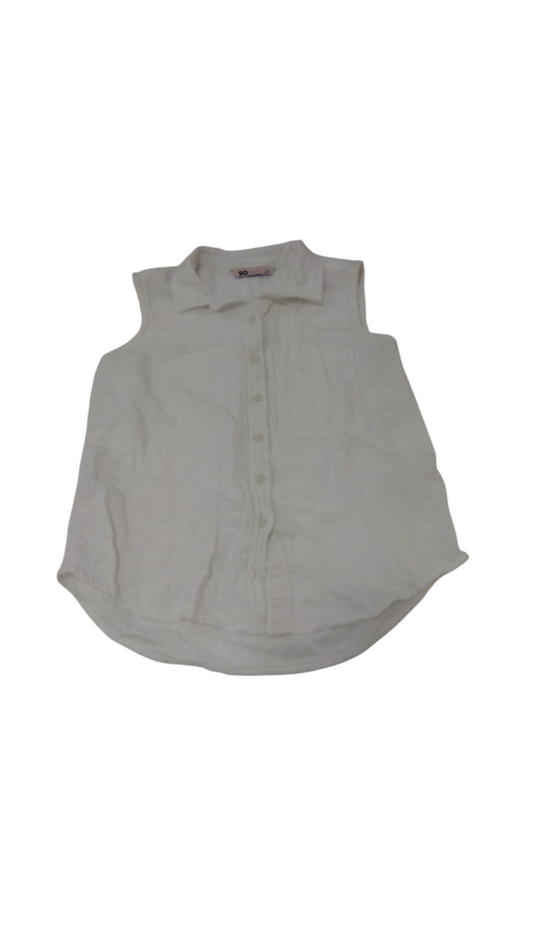 Shirt: White, Womens, Size: Xs