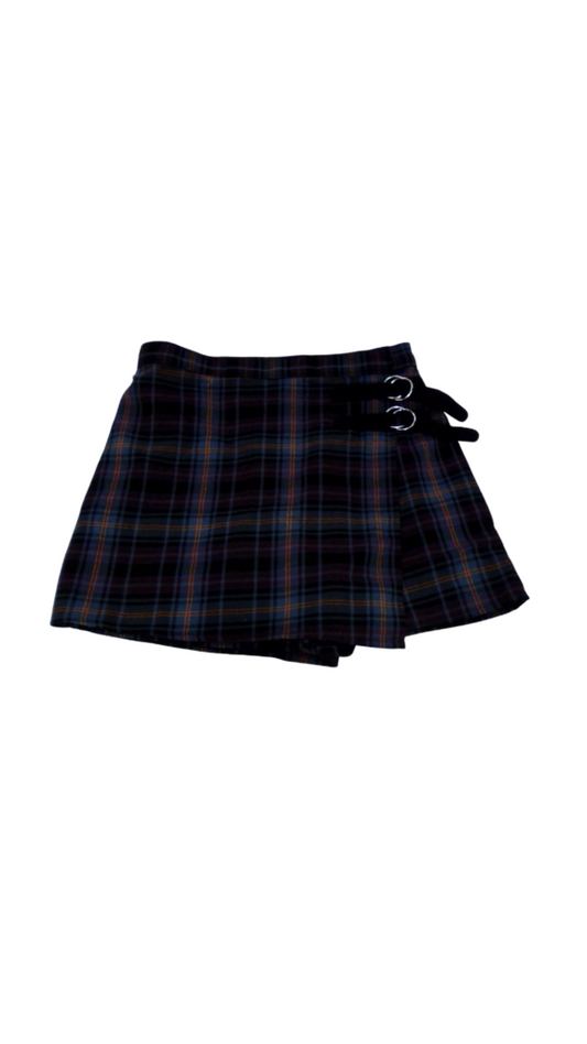 Skirt: Dark Plaid, Womens, Size: S
