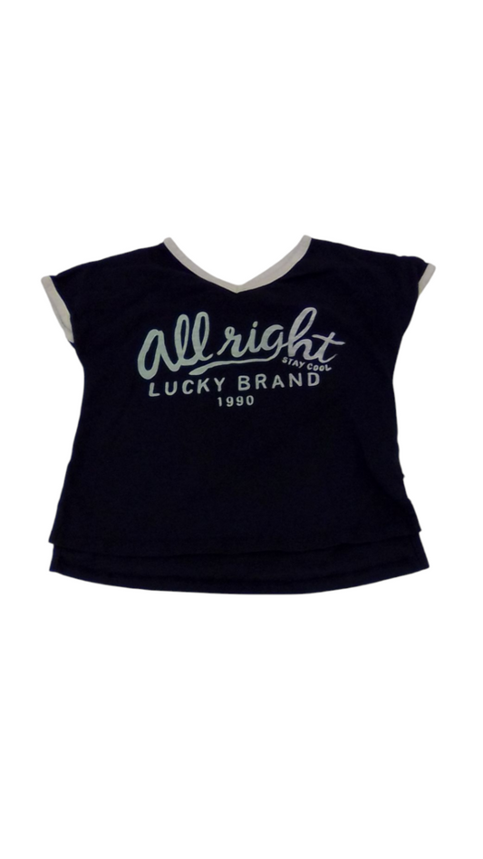 Shirt: BLue/Writing, Girl, Size: 4/5
