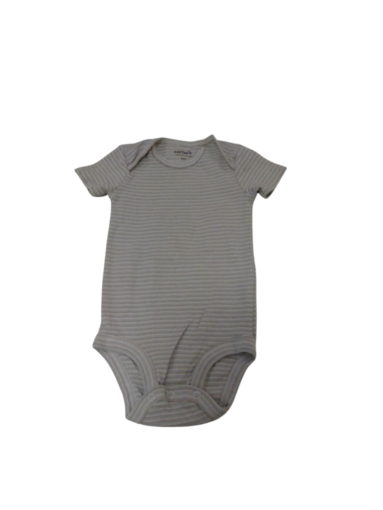 Onesie: Brown/Blue Stripe, Boy, Size: 9m