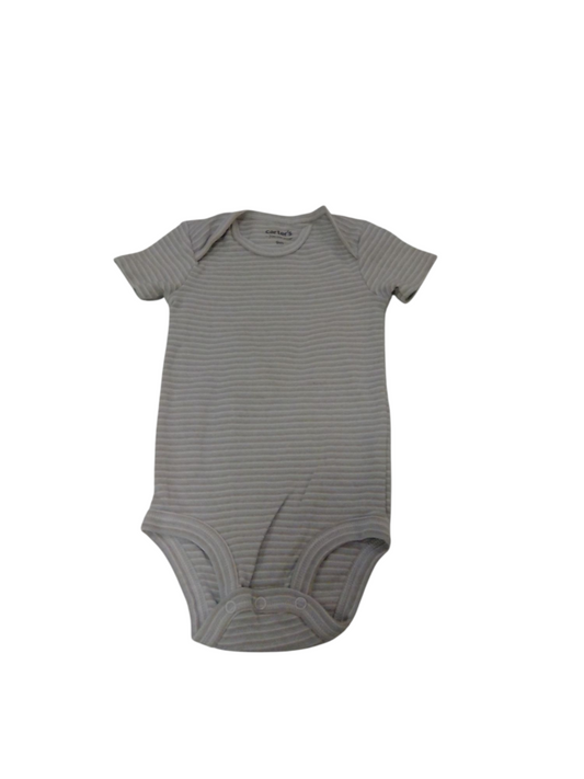 Onesie: Brown/Blue Stripe, Boy, Size: 9m