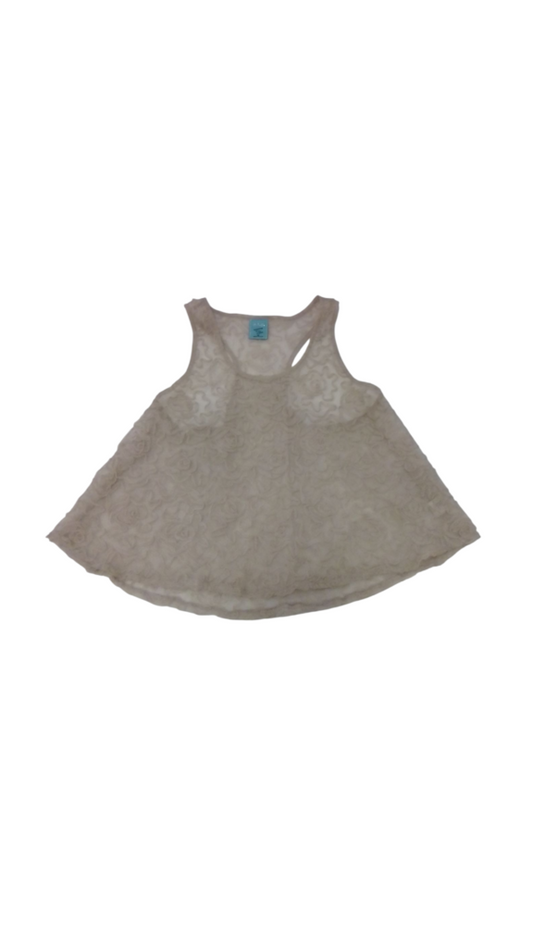 Shirt: Cream/Sheer, Womens, Size: M
