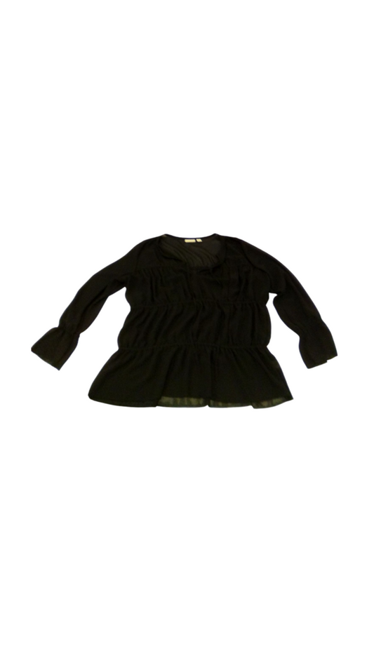 Long Sleeve Shirt:Sheer/B, Womens, Size: S
