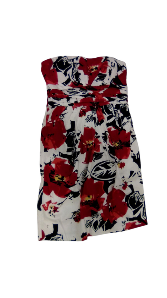 Dress:Red Flowers, Womens, Size: S