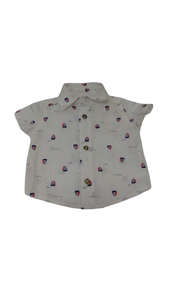 Shirt: Boats, Boy, Size: NB