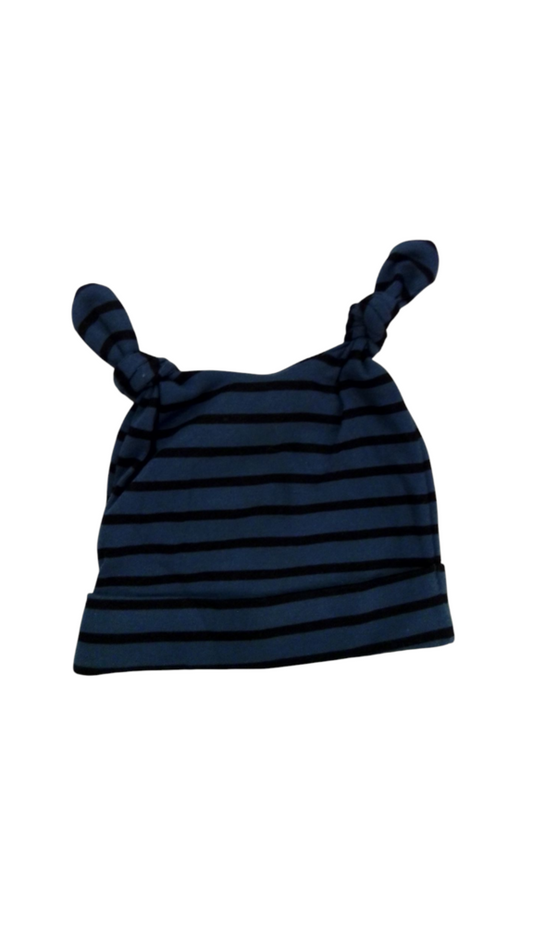 Hat: Black Blue Stripes, Boy, Size: NB