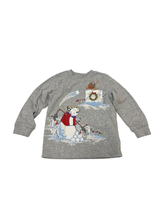Long Sleeve Shirt:Snowman, Kids, Size: 2t