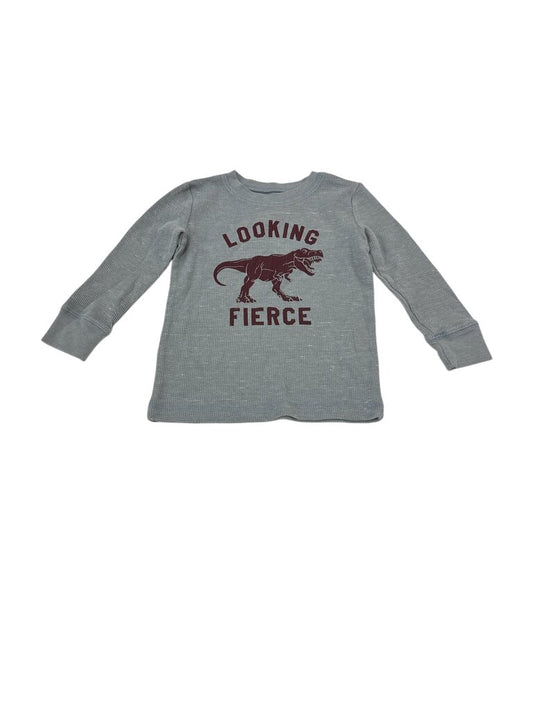 Long Sleeve Shirt:Dino/Gr, Boy, Size: 2t