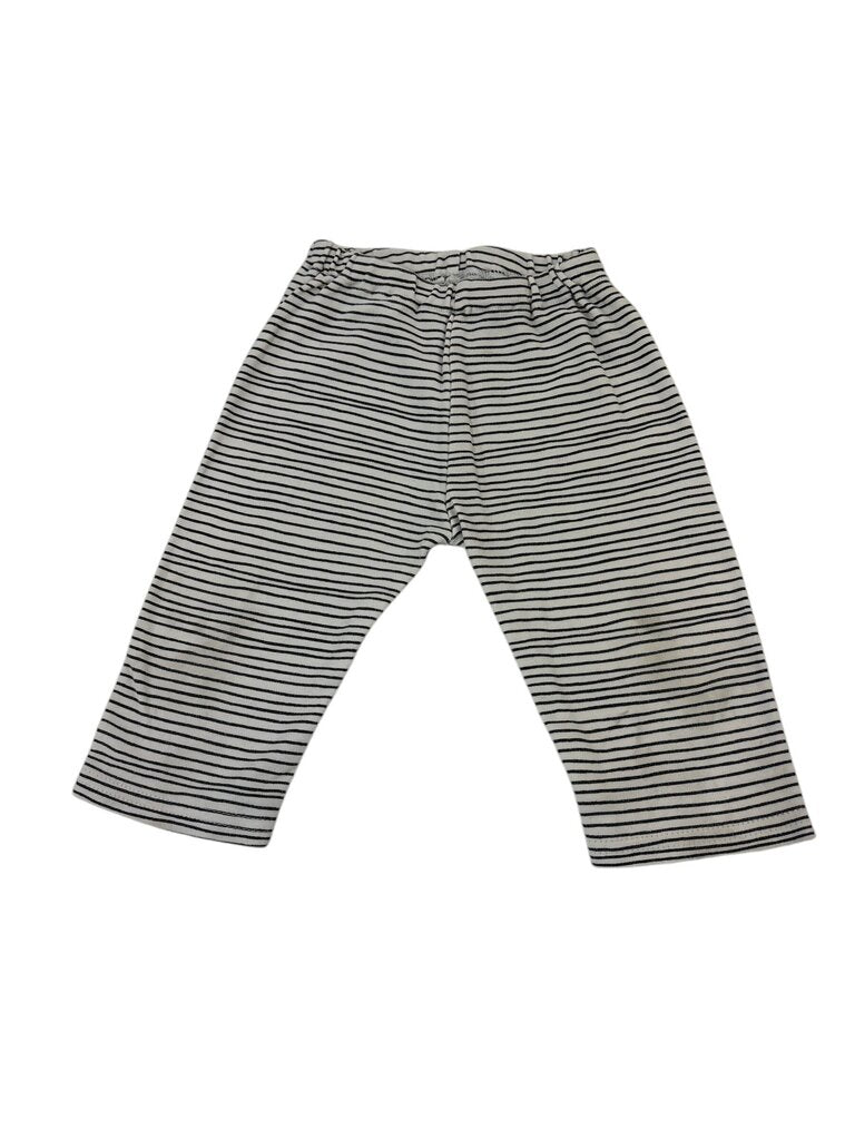 Pants: Black/white Stripe, Boy, Size: 6m