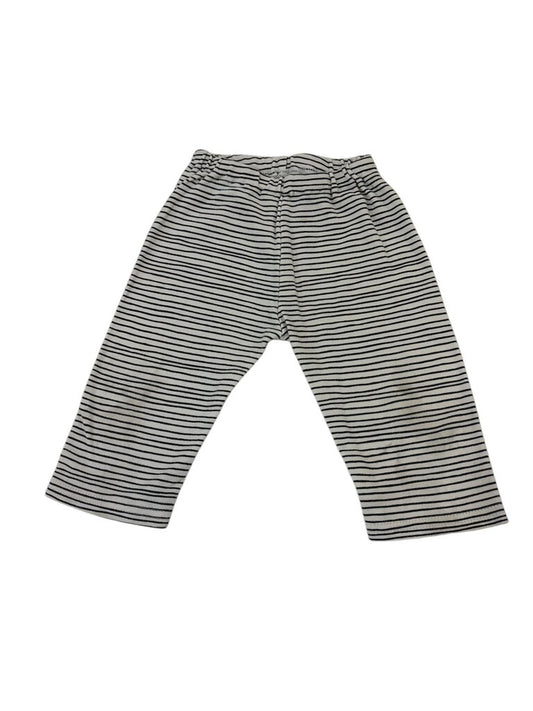 Pants: Black/white Stripe, Boy, Size: 6m