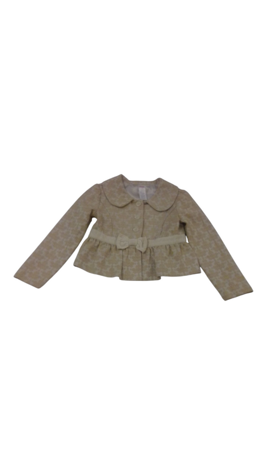 Jacket: Gold & White, Girl, Size: 6