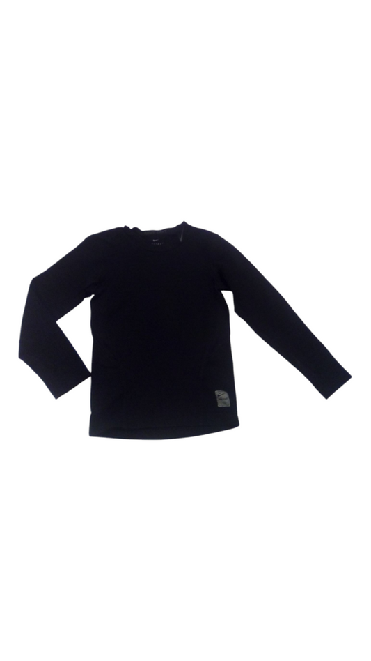 Long Sleeve Shirt: Blk, Boy, Size: 8