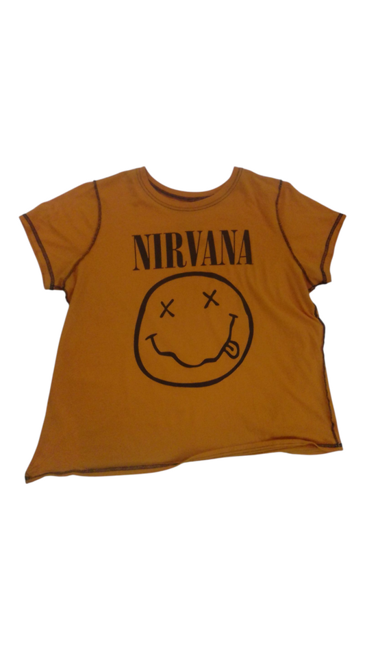 Shirt: Orange Nirvana, Womens, Size: M